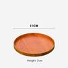 Round Wooden Pallet,  Multifunctional Storage Plate, Tea Tray,Food, Bread Pan, Household Kitchen Supplies, Black, Brown, 21-37cm