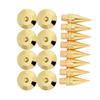 8 Pairs 6 x 36MM Copper Speaker Spike Isolation Stand Base Pad Feet Mat