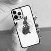 VEGAN QUOTES Rabbit LOVE VEGGIE Phone Case For iPhone 17 Air 11 12 13 14 15 16 Pro Max Cover For iPhone 17 Air Max Plus