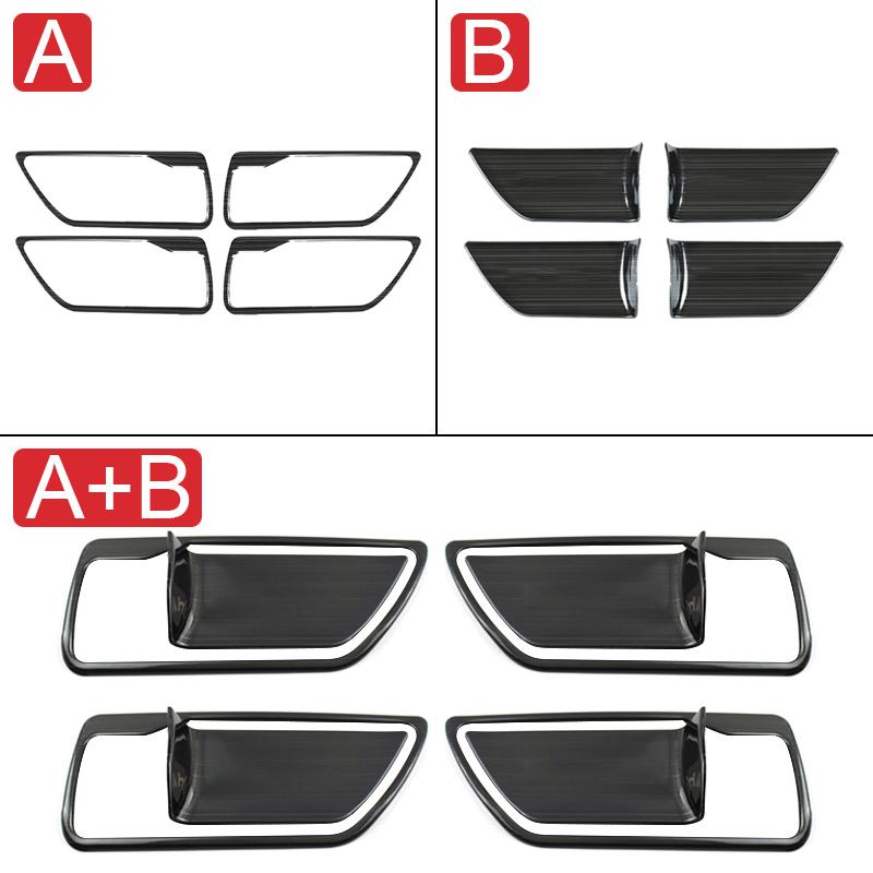 For Toyota Highlander XU70     2024 Hybrid Stainless Car Inner Door Handle Frame Door Bowl Cover Trim Stickers