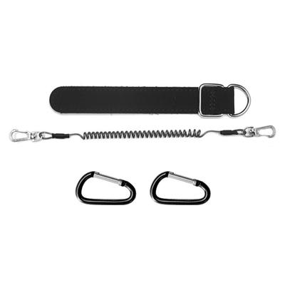 Nylon Fishing Rod Binding Strap Stretchy Poles Ethers with Spring Rope and Carabiners Boats Outdoor Fishing Accessories