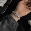 Bracelet homme, bracelet cubain, tendance, sophistiqué, à la mode, style européen, niche, accessoire design personnalisé