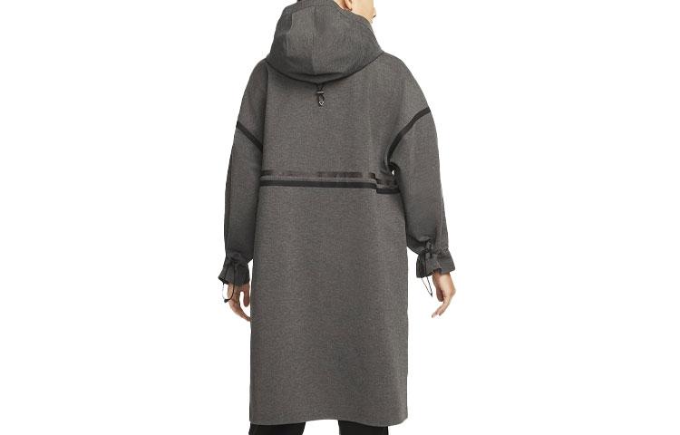 Nike Coats Women's Gray Hooded Moderate DM6167-032