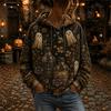 Unisex Halloween T-Shirt with Cute Pumpkin All Over Print for Men and Women Holiday Party
