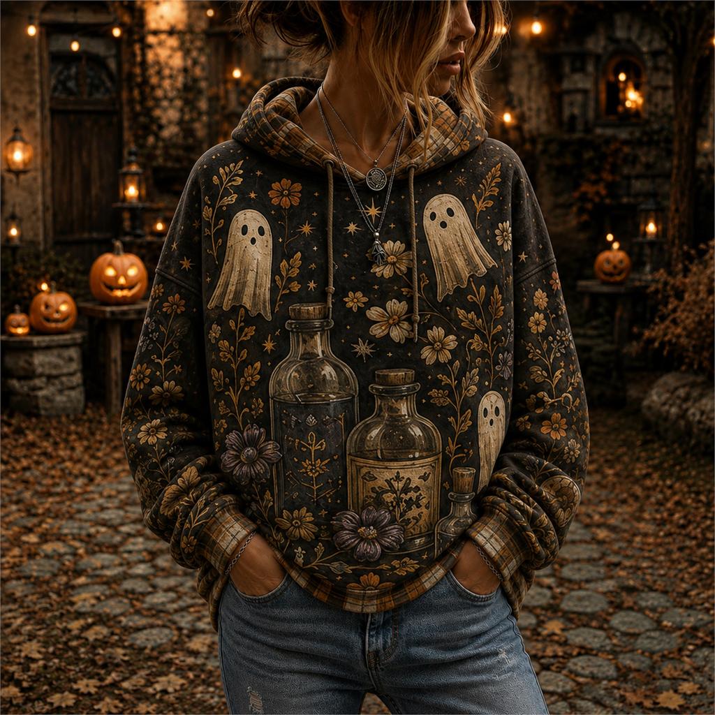 Unisex Halloween T-Shirt with Cute Pumpkin All Over Print for Men and Women Holiday Party