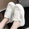 Little White Shoes Women's Spring and Autumn Mesh Breathable Sports Shoes Thin Platform Casual Board Shoes