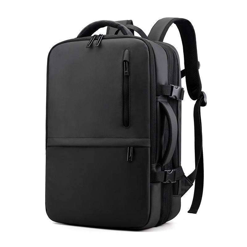 

2026 New Expandable Men s Backpacks Large Capacity Waterproof Laptop Backpack Travel Bag USB Charging Backpack Business Male чёрный