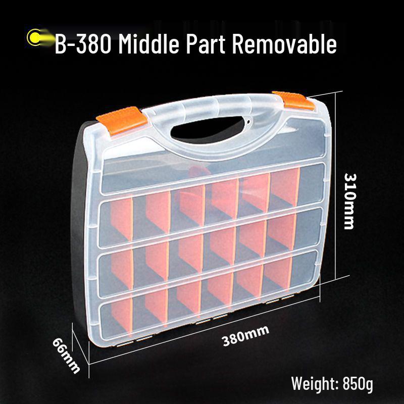 Portable Transparent Plastic Parts Organizer - Thickened Screw & Accessories Storage for Electricians