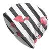 Black And White Pink Pattern Fashion Caps For Men Women Stripes Flamingo Beanies Ski Caps Soft Bonnet Hats Skullies Beanies Hat