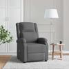 Vidaxl Armchair With Massage, Dark Gray, Fabric