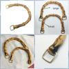 EcoChic Handmade Woven Bag Handles | Resin Bamboo-Style Crafted Plastic Carry Loops, DIY Replacement Handles for Handbags