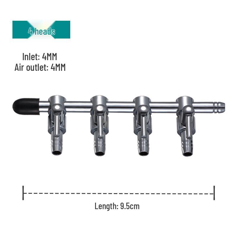 Stainless Steel Aquarium Air Regulating Valve with Oxygen Pump and Air Pipe