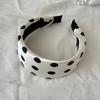 Polka Dot Pattern Wide Headbands Daily Wash High Cranial Headbands Hair Accessories  Face Wash
