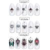 Krásný Butterfly Lustr Petal Nail Art Sticker Water Transfer Decal Manicure