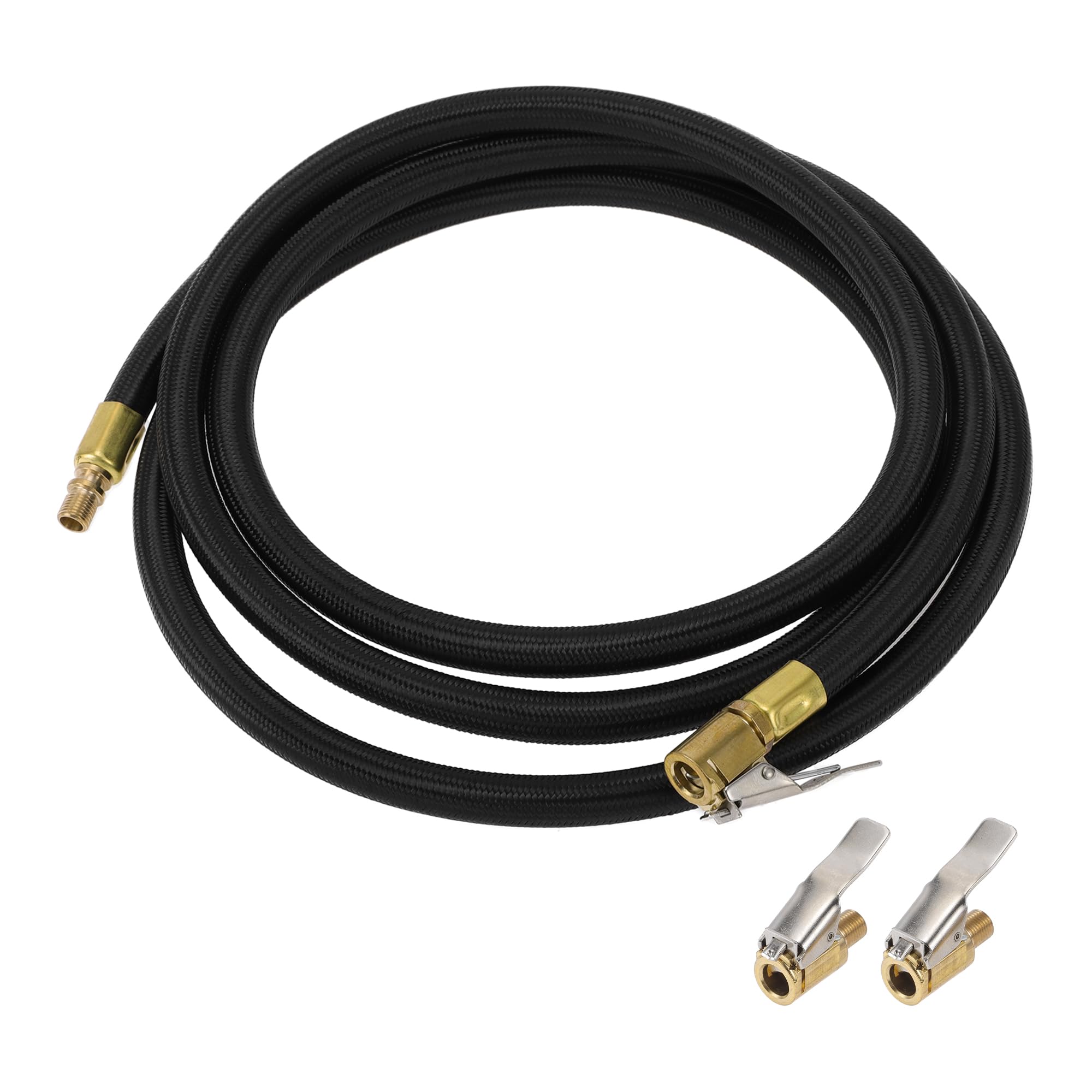 

TUCKBOLD Car Tire Inflator Extension Tube 0.305 x32TPI Durable Air Pump Extension Hose Adapter Tire 200cm срібний