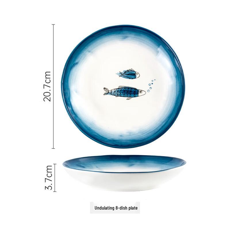 ZISIZ Cartoon Ceramic Dinner Plates