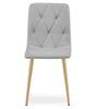 LIBRA chair - light gray fabric / wood color legs x 1
