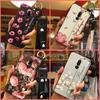 Flower Anti-knock Phone Case For Xiaomi Redmi 8 Silicone Wristband Anti-dust Soft case Fashion Design Phone Holder Ring