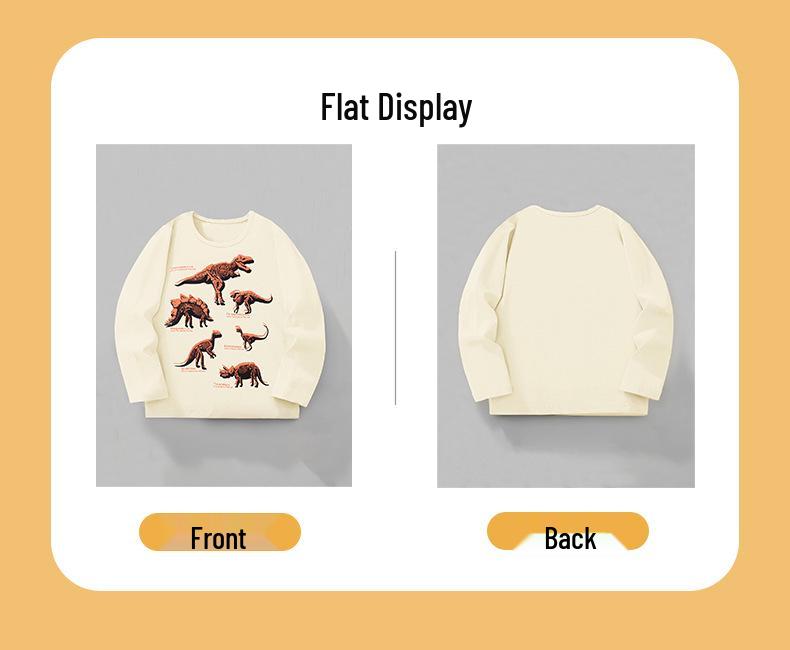 Autumn Boys' Dino Print Long-Sleeve T-Shirt