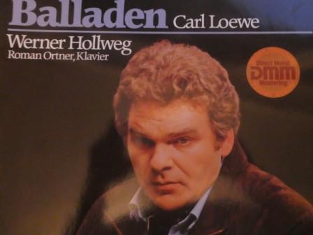 LP Record CARL LOEWE  WERNER HOLLWEG  ROMAN  Balladen 642786 Telefunken 1982 Germany Classical Used