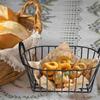 Brotschalen zum Servieren Eisen Snackaufbewahrung Groß Metalldraht Dekorativ Vintage Obst