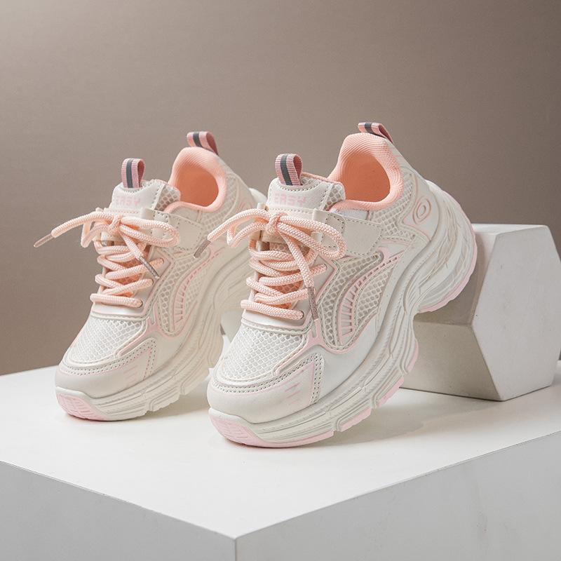 Girls' dad shoes medium and older children's sports shoes 2025 spring and autumn boys' casual shoes fashion trendy children's models