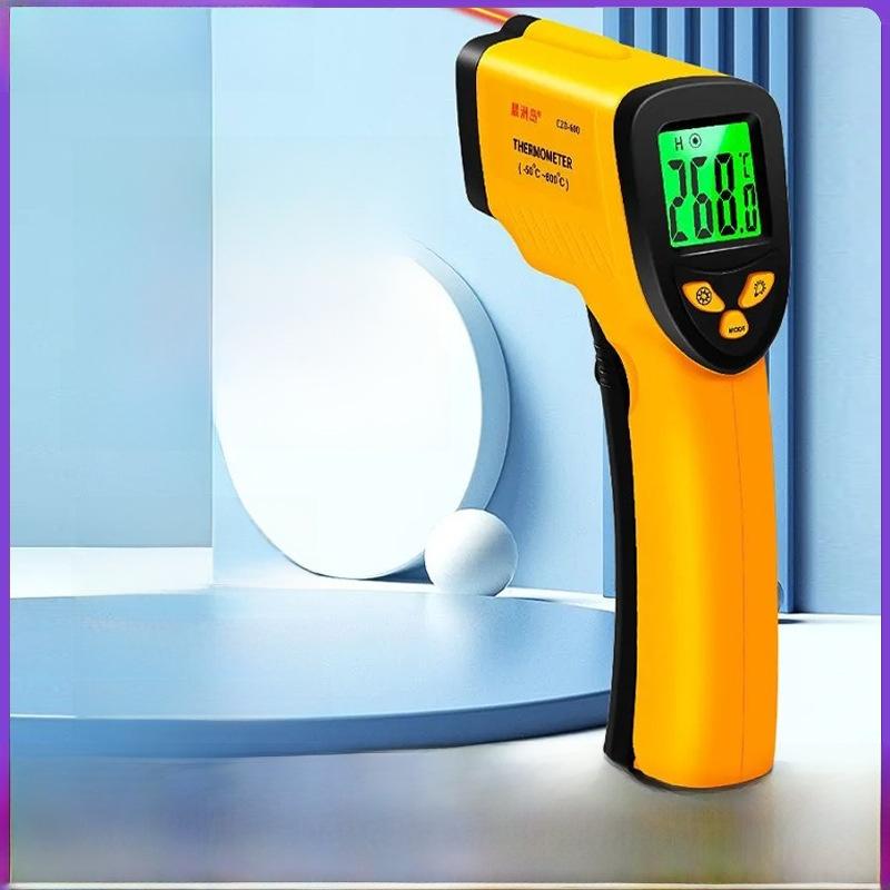 Υπέρυθρο Θερμόμετρο, Ψηφιακό Πυρόμετρο για Μαγείρεμα, Ψήσιμο Λαδιού, Θερμόμετρο Κουζίνας Υψηλής Ακρίβειας, Βιομηχανικό Θερμόμετρο