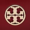 Tory Burch Reva Double T Logo Flap Removable Metal Shoulder Strap Leather Crossbody Clutch Women Bags Burgundy 152250-600