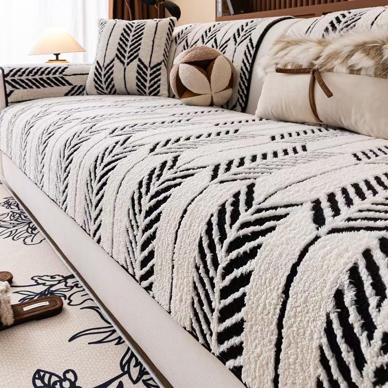 1Pcs Winter Thick Plush Sofa Cover Fashion Durable Chair Mat For Living Room Comfortable Soft Couch Cushion