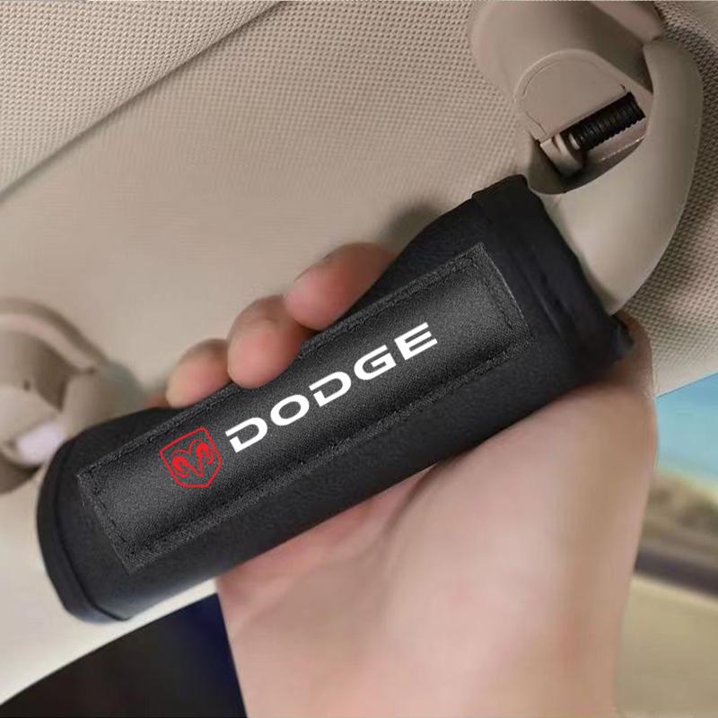 4Pcs Car Pull Gloves Roof Armrest Handle Protect Cover Accessories for Dodge Journey Caliber Challenger Charger Ram 1500 Stratus Dart Dakota Durango