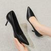  Autumn and Winter Versatile High Heels Women's Thin Heels Cm Sexy Professional Work Shoes Women's Black Pointed Single Shoes