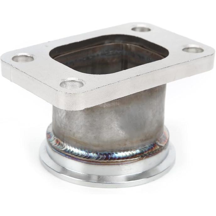 Stainless Steel T3 to 2.5in V Band Turbo Flange Adapter, 4 Bolt Conversion for Car Applications