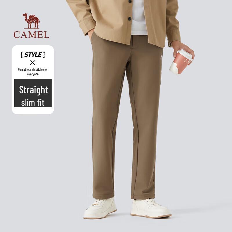 CAMEL Men s Warm Straight-Leg Casual Pants M