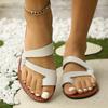 Fashion Summer Fashion New Flat-soled Hollow Pure Slippers Women's Heightened Casual and Comfortable One-piece Sandals Zapatos Mujer