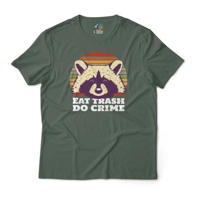 Raccoon Eat Trash Do Crime - Trash Panda Animals Funny Art Graphic T-T-Shirt