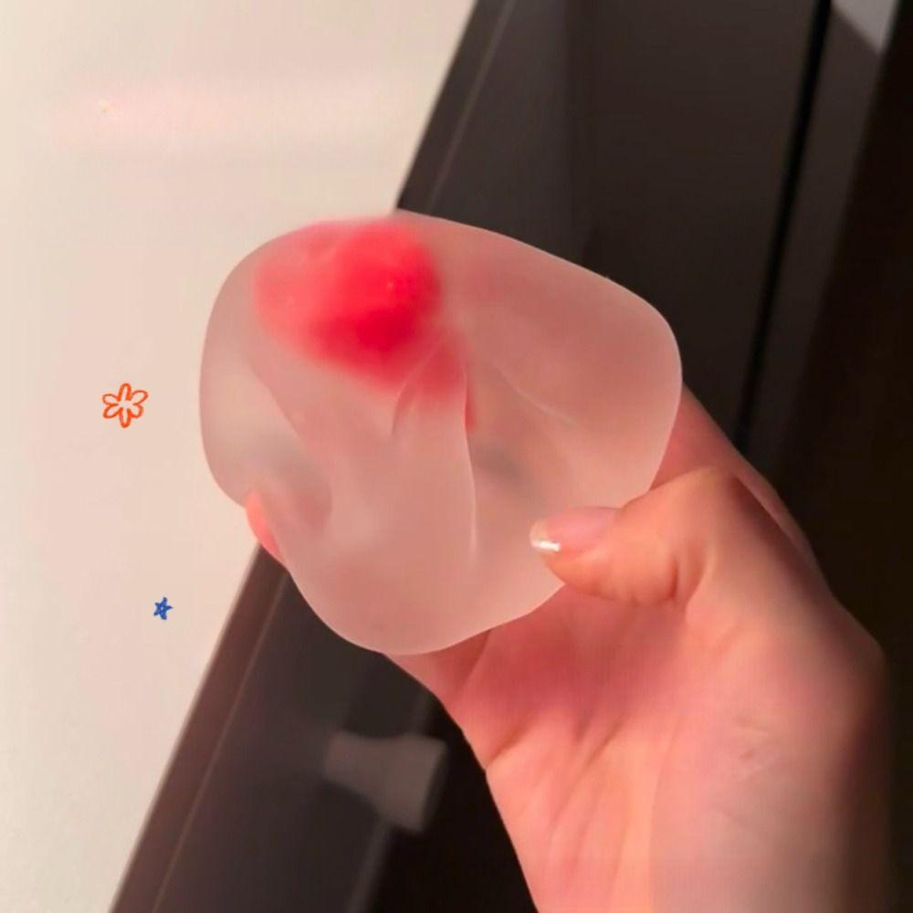 TPR Relief Toy Strawberry Mochi Pinching and Decompressing Toy New Squeeze Toys  Gifts