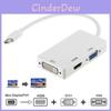 3-в-1 Адаптер Mini DP до HDMI, DVI, VGA з чіпсетом для Macbook Pro Air, Налаштування кількох моніторів