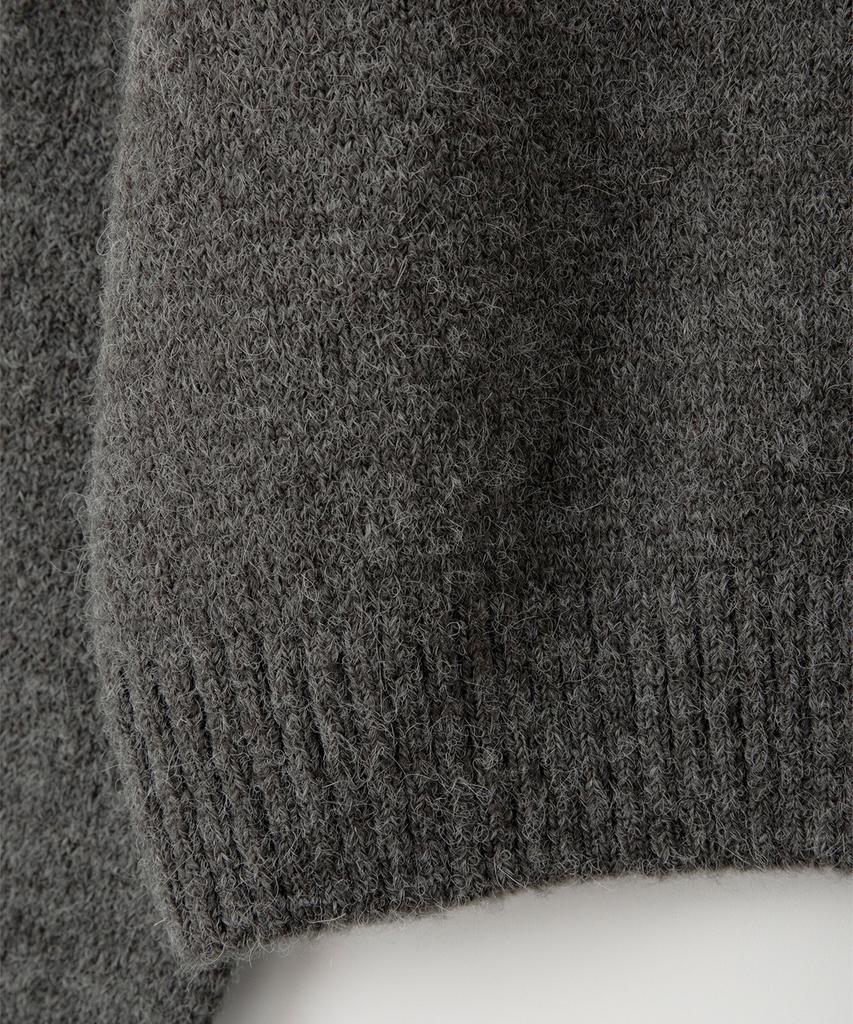 Sseomweeobeoteo Manon Alpaca Cardigan - Charcoal