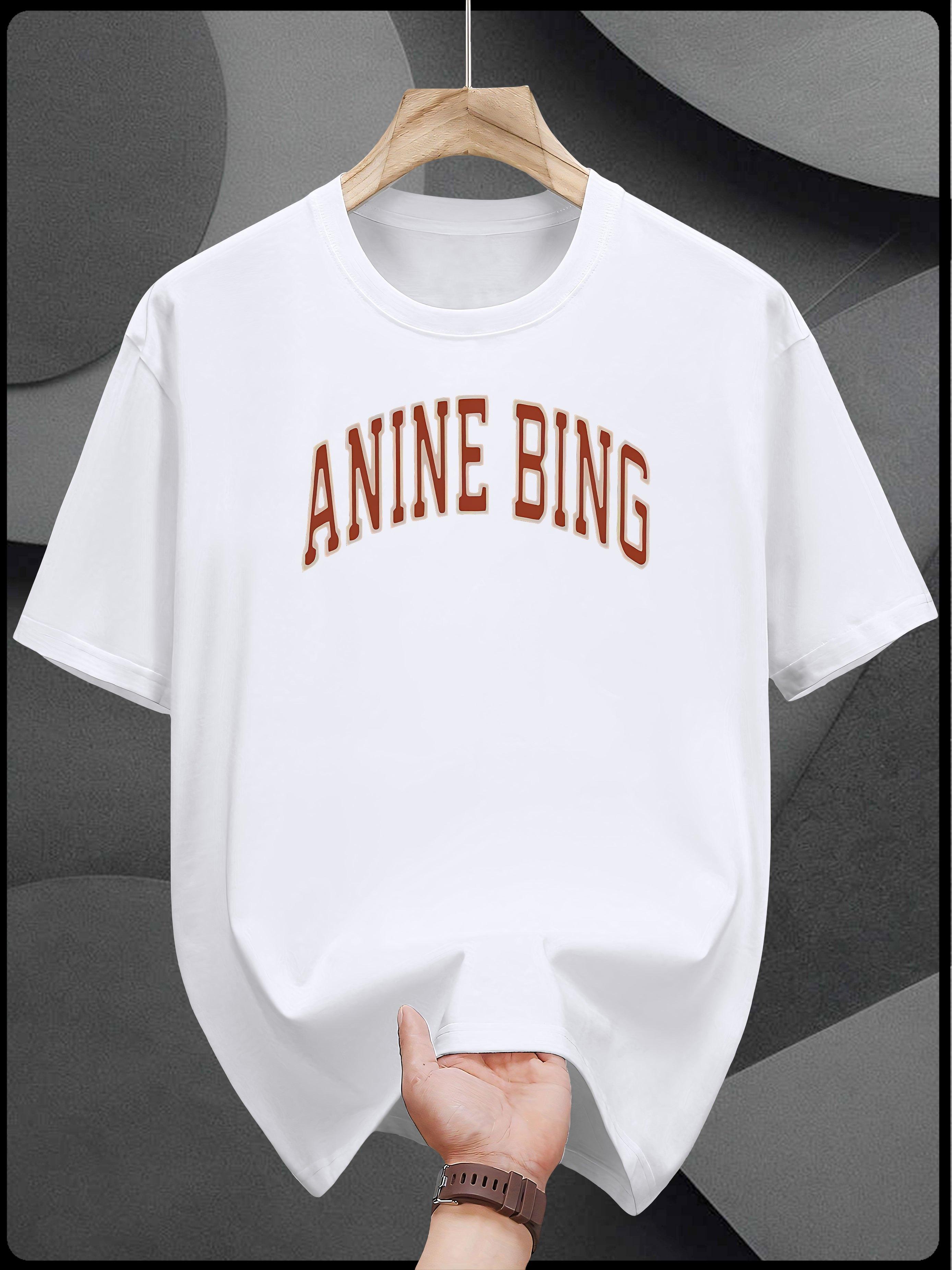T-shirt with ANIME BING Graphic Print - White Casual Summer Tee M