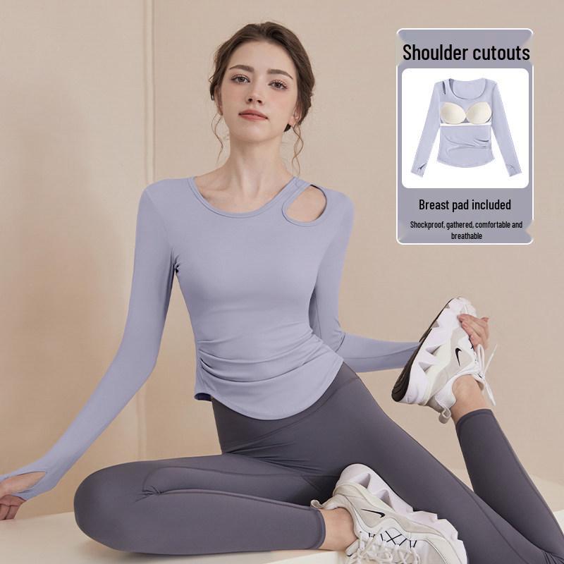 Youyou Women's Quick-Dry Yoga & Pilates Long Sleeve Tops - 2025 Collection