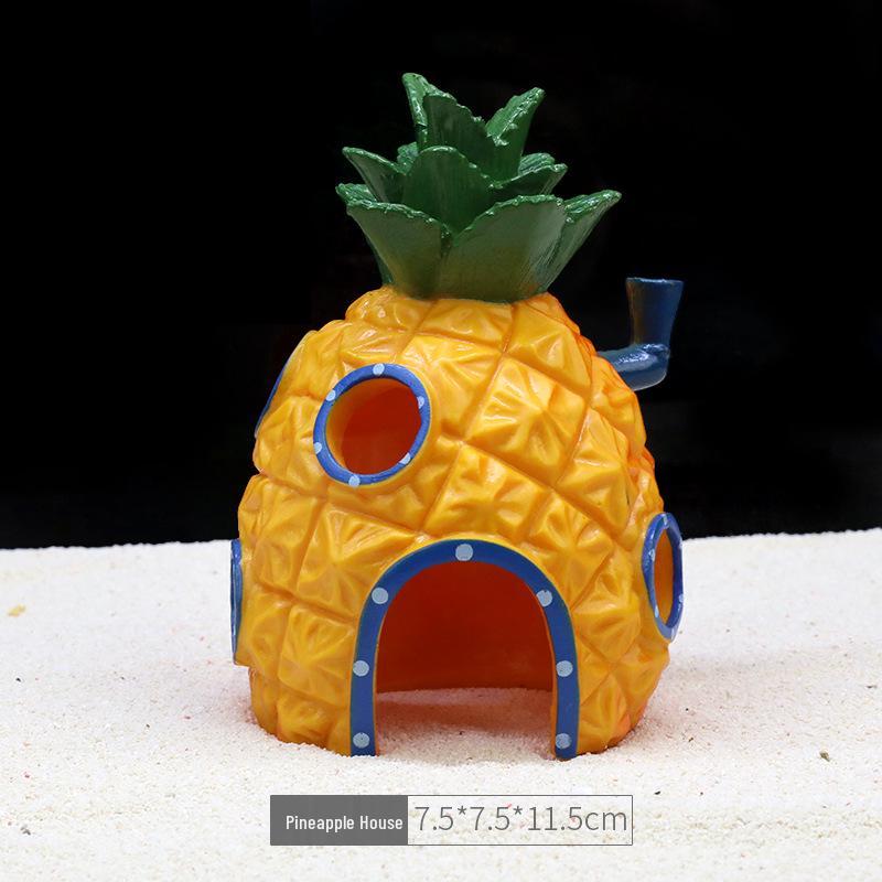 Ananas Huis Aquarium Decoratieset – Thema Figuurtjes en Decoraties van SpongeBob