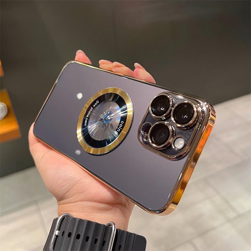 Luxury Magsafe Wireless Charge Hard PC Case Transparent For iPhone 14 13 12 11 Pro Max 7 8 Plus X Xs XR Max Magnetic Cases Cover