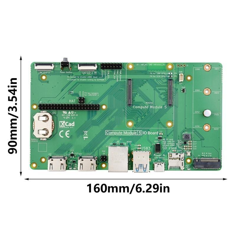 Compute Module 5 Board For RPi CM5 IO Development Platform for Prototyping and Systems Integration