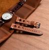 Vintage Leder Uhrenarmband 18mm 20mm 22mm 24mm Atmungsaktives Loch Handgenähtes Armband für Herren Damen Ersatz Handgelenkband