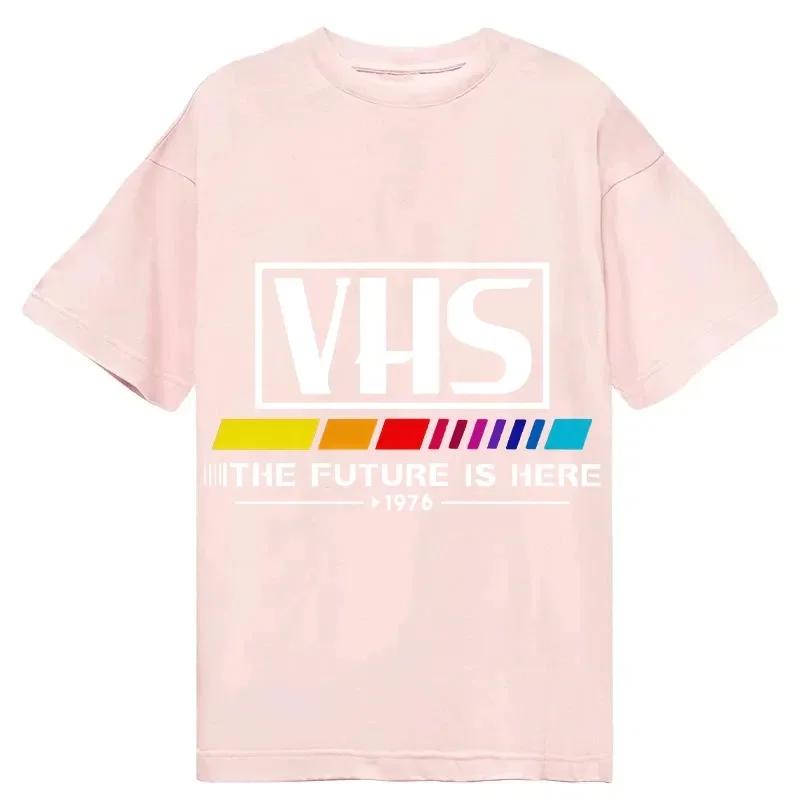 THE FUTURE IS HERE 1976 Printed Retro Cotton Tshirt for Men and Women Fashion Short Sleeved Shirt SpringSummer New Collection