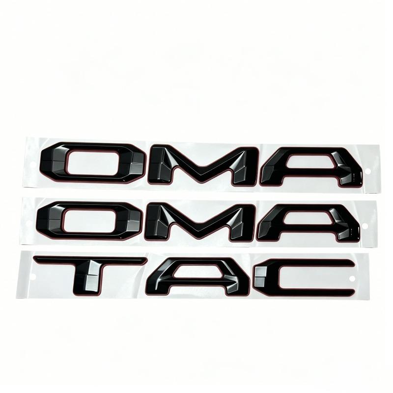Suitable for TACOMA Rear Label 2024 Tacoma Tantu Body Sticker Pickup Truck Rear Trunk Black and Red