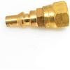 2Pcs Brass RV Propane Quick Connect Fitting 1/4' inch Quick Connect Plug to 3/8' Female for Grill Heater Appliance