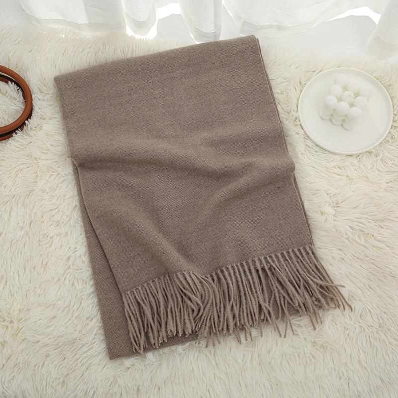 Luxury Solid Cashmere Shawl Scarf Womna Winter Warm Scarves Fashion Long Shawls Wraps Tassels Pashmina Muffler Female Echarpe