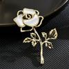 Cheongsam Accessories Fairy Rose Brooches Collar Pin Banquet Clothes Pin Romantic Badge  Decoration