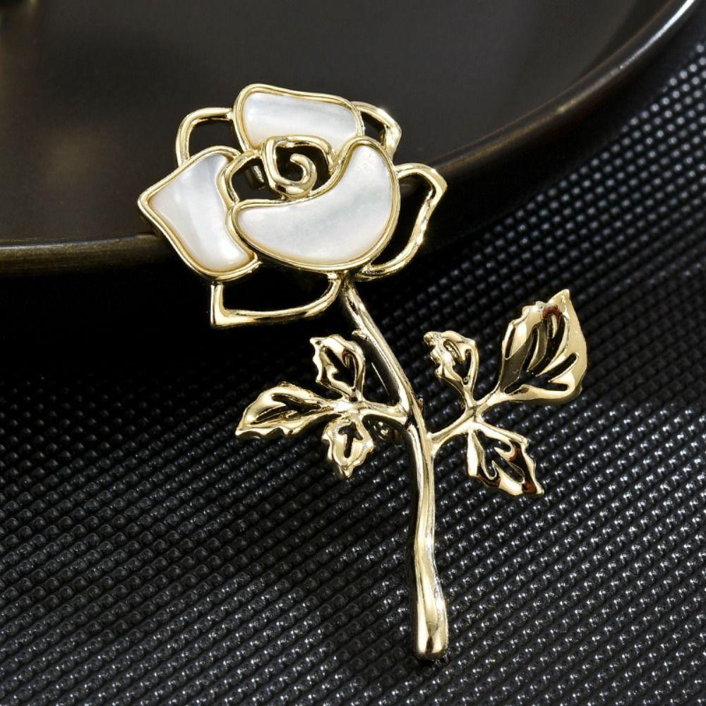 Cheongsam Accessories Fairy Rose Brooches Collar Pin Banquet Clothes Pin Romantic Badge  Decoration